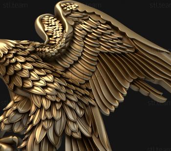 3D model Eagle with olive branch (STL)